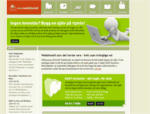 Tablet Screenshot of easywebbhotell.se